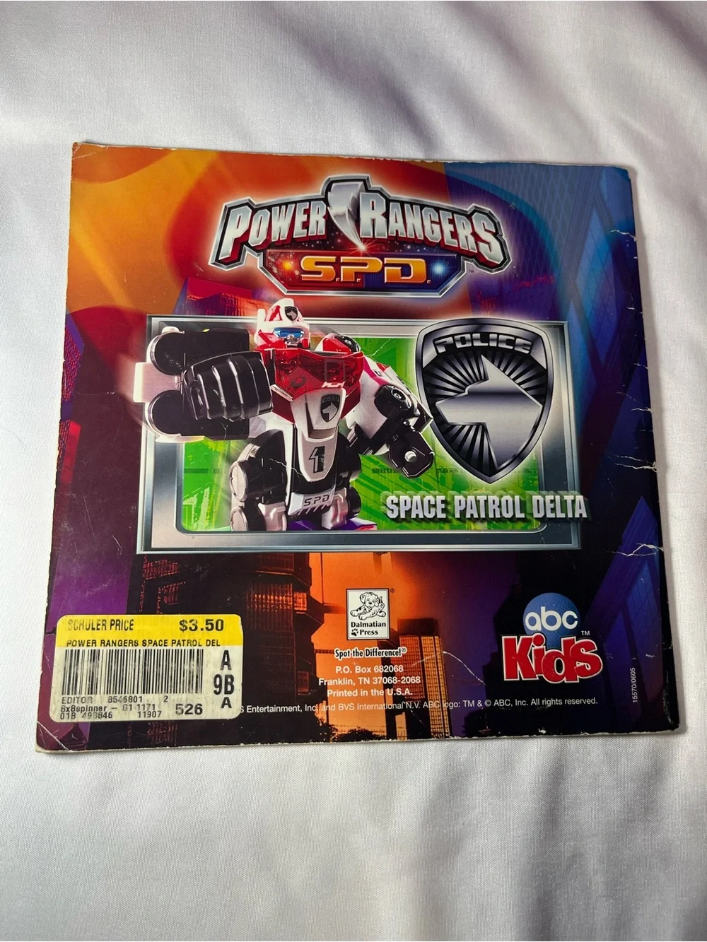 Vtg Power Rangers S.P.D. Space Patrol Delta Paperback Book Dalmatian Press 2006